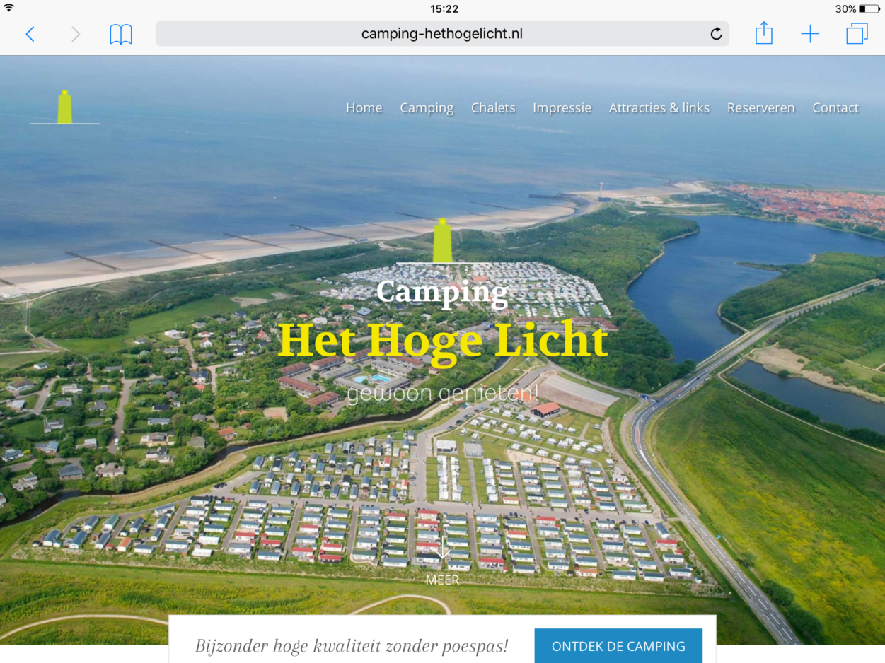 Camping 't Hoge Licht - Elloro  Internetbureau, webdesign & marketing |  Zeeland